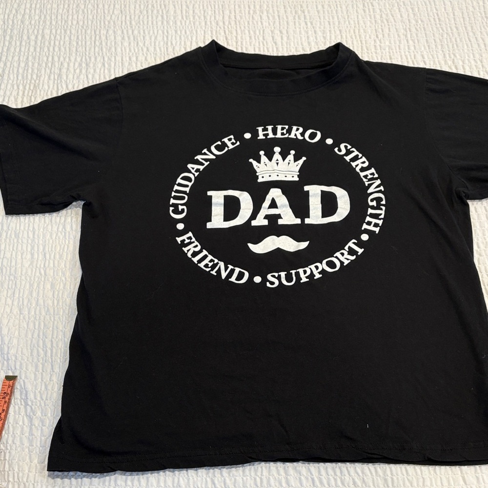 DAD' Graphic Tee with Crown and Mustache